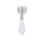 JVJ Hardware - Pure Elegance Collection Polished Nickel Finish 31 percent Leaded Crystal Tapered 2-3/4'' Baguette Pendant Pull - Polished Nickel