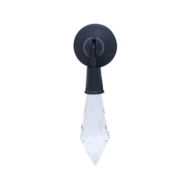 JVJ Hardware - Pure Elegance Collection Oil Rubbed Bronze Finish 31 percent Leaded Crystal Tapered 2-3/4'' Baguette Pendant Pull - Oil Rubbed Bronze