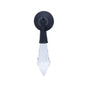 JVJ Hardware - Pure Elegance Collection Oil Rubbed Bronze Finish 31 percent Leaded Crystal Tapered 2-3/4'' Baguette Pendant Pull - Oil Rubbed Bronze
