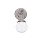 JVJ Hardware - Pure Elegance Collection Satin Nickel Finish 31 percent Leaded Crystal 2'' Old European Cut Pendant Pull, Composition Leaded Crystal and Solid Brass - Satin Nickel