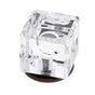 JVJ Hardware - Pure Elegance Collection Old World Bronze Finish 31 percent Leaded 30 mm Crystal Square Knob, Composition Leaded Crystal and Solid Brass - Old World Bronze