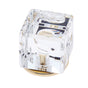 JVJ Hardware - Pure Elegance Collection 24K Gold Plated Finish 31 percent Leaded 30 mm Crystal Square Knob, Composition Leaded Crystal and Solid Brass - 24k Gold