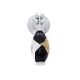 JVJ Hardware - Murano Collection Polished Chrome Finish 30 mm Gold w/Silver and Black Drop Pendant Pull, Composition Glass and Solid Brass and Solid Brass - Polished Chrome