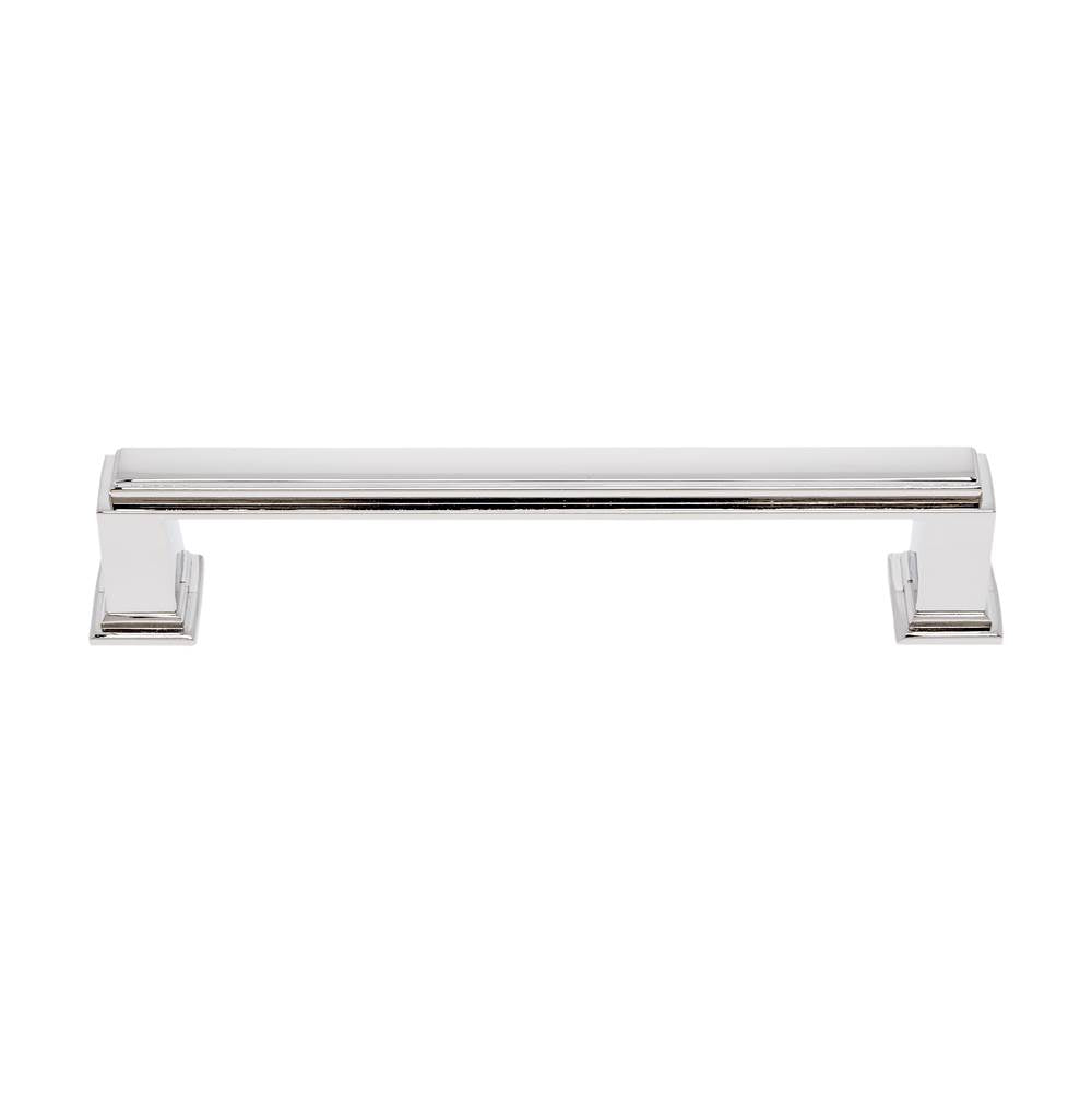 JVJ Hardware - Marquee Collection Polished Nickel Finish 128 mm c/c Transitional Pull, Composition Zamac - Polished Nickel