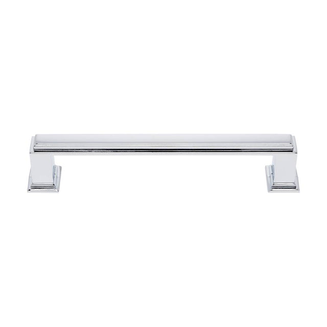 JVJ Hardware - Marquee Collection Polished Chrome Finish 128 mm c/c Transitional Pull, Composition Zamac - Polished Chrome