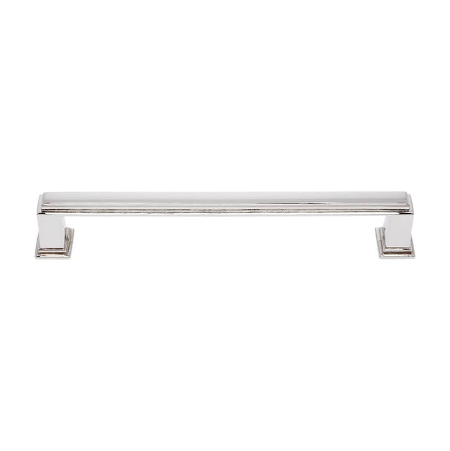 JVJ Hardware - Marquee Collection Polished Nickel Finish 160 mm c/c Transitional Pull, Composition Zamac - Polished Nickel