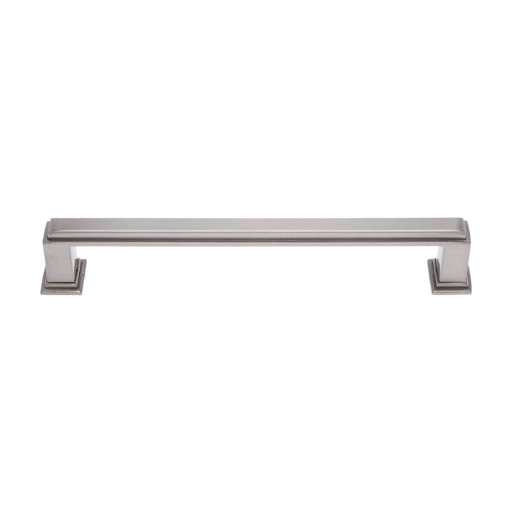 JVJ Hardware - Marquee Collection Satin Nickel Finish 160 mm c/c Transitional Pull, Composition Zamac - Satin Nickel