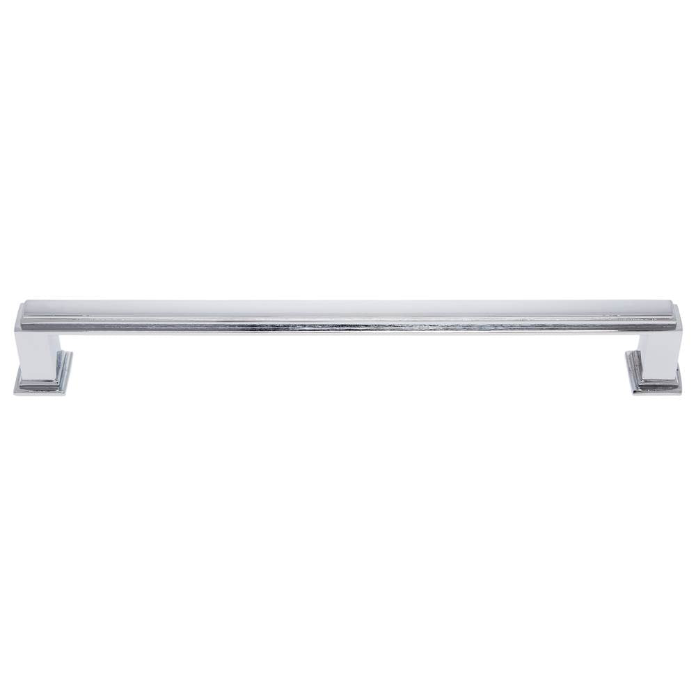 JVJ Hardware - Marquee Collection Polished Chrome Finish 8'' c/c Transitional Pull, Composition Zamac - Polished Chrome