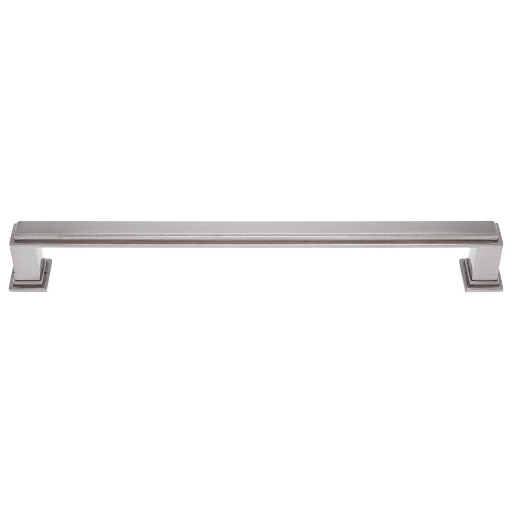 JVJ Hardware - Marquee Collection Satin Nickel Finish 8'' c/c Transitional Pull, Composition Zamac - Satin Nickel