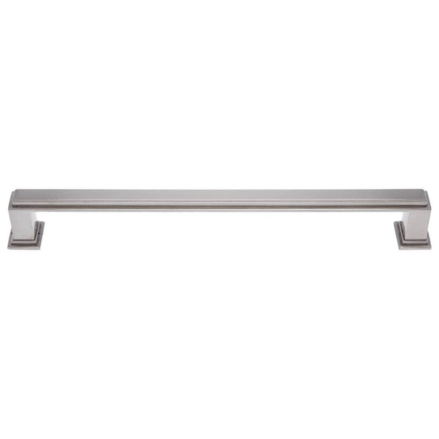 JVJ Hardware - Marquee Collection Satin Nickel Finish 8'' c/c Transitional Pull, Composition Zamac - Satin Nickel