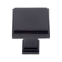 JVJ Hardware - Marquee Collection Oil Rubbed Bronze Finish 1-1/4'' Square Transitional Knob, Composition Zamac - Oil Rubbed Bronze