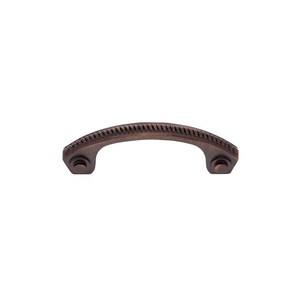 JVJ Hardware - Classic Collection Old World Bronze Finish 3'' c/c Rope Pull, Composition Solid Brass - Old World Bronze