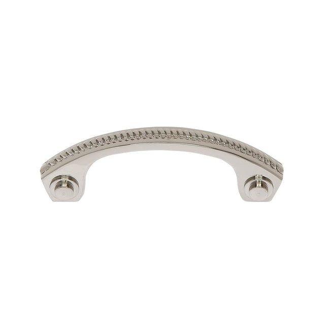 JVJ Hardware - Classic Collection Polished Nickel Finish 3'' c/c Rope Pull, Composition Solid Brass - Polished Nickel