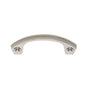 JVJ Hardware - Classic Collection Polished Nickel Finish 3'' c/c Rope Pull, Composition Solid Brass - Polished Nickel