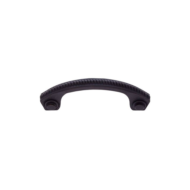 JVJ Hardware - Classic Collection Oil Rubbed Bronze Finish 3'' c/c Rope Pull, Composition Solid Brass - Oil Rubbed Bronze