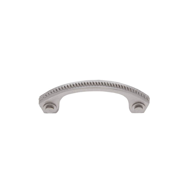 JVJ Hardware - Classic Collection Satin Nickel Finish 3'' c/c Rope Pull, Composition Solid Brass - Satin Nickel