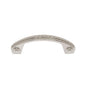 JVJ Hardware - Classic Collection Polished Nickel Finish 3'' c/c English Rope Pull, Composition Solid Brass - Polished Nickel