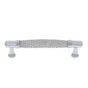 JVJ Hardware - Medieval Collection Polished Chrome Finish 128 mm c/c Chrome Chain Maille Pull, Composition Aluminum/Solid Brass - Polished Chrome