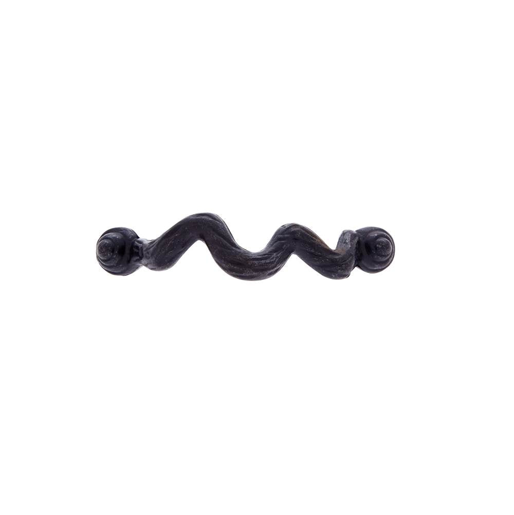 JVJ Hardware - Lone Star Collection Antique Bronze Finish Primitive 3'' Twisted Pull, Composition Zamac - Antique Bronze