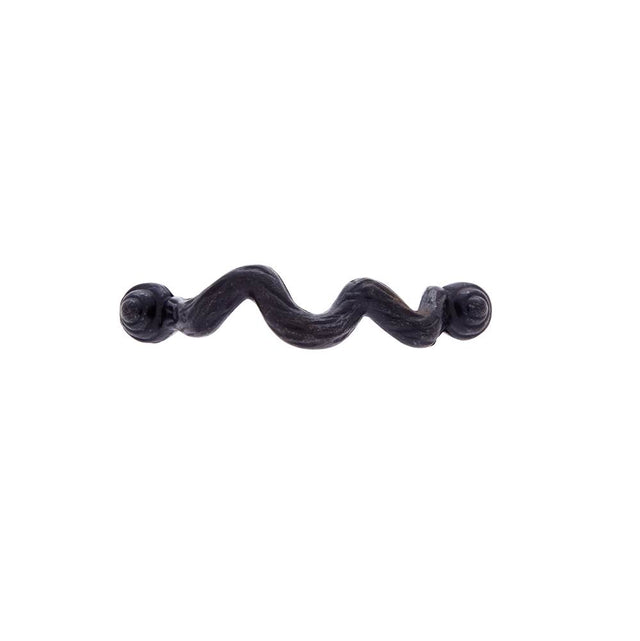 JVJ Hardware - Lone Star Collection Antique Bronze Finish Primitive 3'' Twisted Pull, Composition Zamac - Antique Bronze