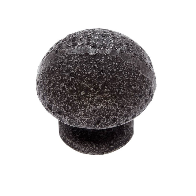 JVJ Hardware - Lone Star Collection Iron Finish 1-1/4'' Hammered Knob, Composition Zamac - Iron