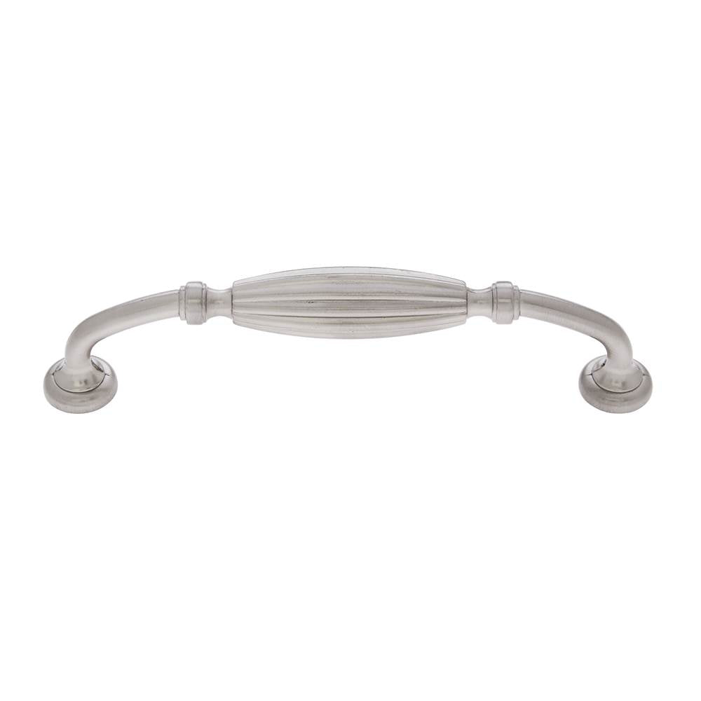 JVJ Hardware - Classic Collection Satin Nickel Finish 5'' c/c Fluted Pull, Composition Zamac - Satin Nickel