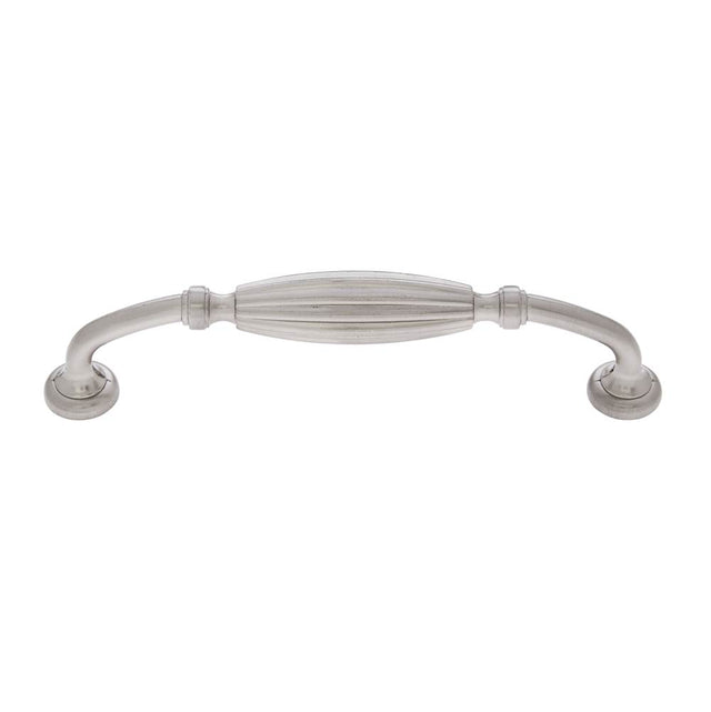 JVJ Hardware - Classic Collection Satin Nickel Finish 5'' c/c Fluted Pull, Composition Zamac - Satin Nickel