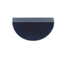 JVJ Hardware - Plateau Collection Matte Black Finish 3'' OA (64 mm c/c) Half Moon Pull, Composition Solid Brass - Matte Black