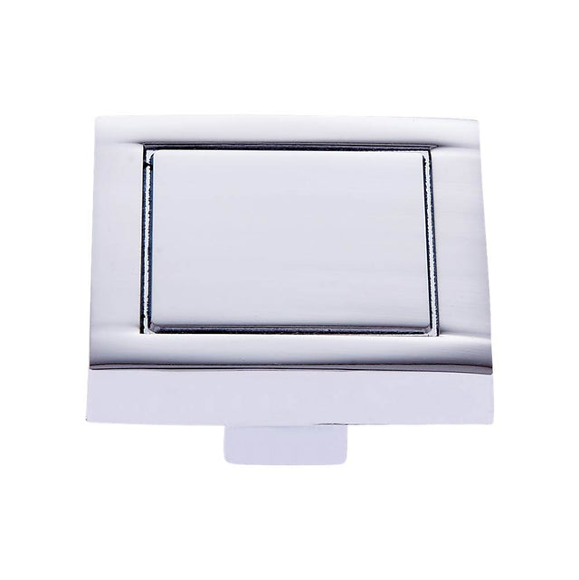 JVJ Hardware - Minimalista Collection Polished Chrome Finish 32 mm Square Knob, Composition Zamac - Polished Chrome