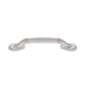 JVJ Hardware - Vintage Collection Satin Nickel Finish 3'' c/c (5-3/16'' OA) Footed Pull, Composition Zamac - Satin Nickel