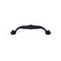 JVJ Hardware - Vintage Collection Matte Black Finish 96 mm c/c (4-5/16'' OA) Pull w/Bead and Beaded Foot, Composition Zamac - Matte Black
