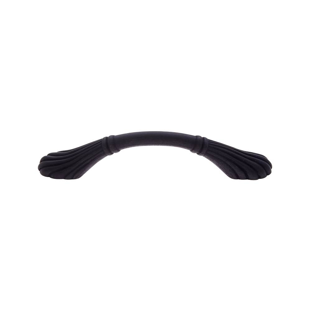 JVJ Hardware - Vintage Collection Oil Rubbed Bronze Finish 96 mm c/c (5'' OA) Scalloped Footed Pull, Composition Zamac - Oil Rubbed Bronze