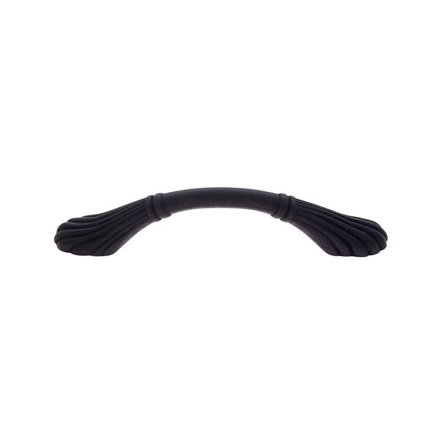 JVJ Hardware - Vintage Collection Oil Rubbed Bronze Finish 96 mm c/c (5'' OA) Scalloped Footed Pull, Composition Zamac - Oil Rubbed Bronze
