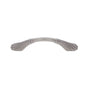 JVJ Hardware - Vintage Collection Satin Nickel Finish 96 mm c/c (5'' OA) Scalloped Footed Pull, Composition Zamac - Satin Nickel
