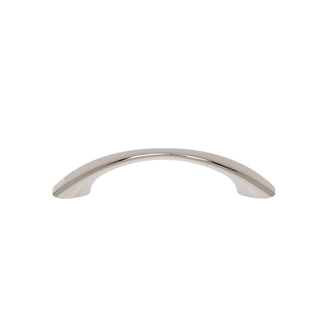 JVJ Hardware - Vintage Collection Polished Nickel Finish 96 mm c/c (4-3/4'' OA) Smooth Pull, Composition Zamac - Polished Nickel