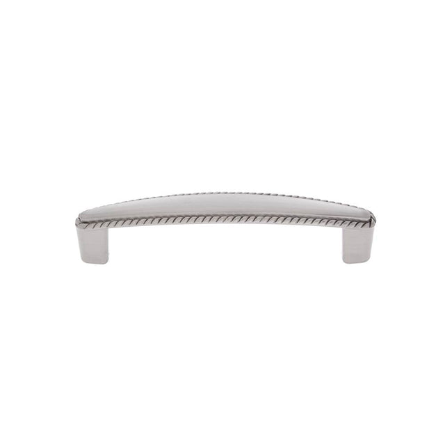 JVJ Hardware - Vintage Collection Satin Nickel Finish 96 mm c/c (4-3/4'' OA) Roped Pull, Composition Zamac - Satin Nickel