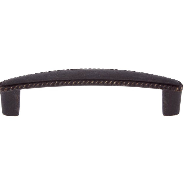 JVJ Hardware - Lone Star Collection Rust Finish 96 mm c/c (4-3/4'' OA) Roped Pull, Composition Zamac - Rust