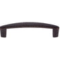 JVJ Hardware - Lone Star Collection Rust Finish 96 mm c/c (4-3/4'' OA) Roped Pull, Composition Zamac - Rust