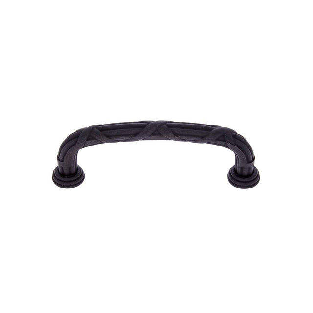 JVJ Hardware - Vintage Collection Oil Rubbed Finish 96 mm c/c (4-1/2'' OA) Ribbon Pull, Composition Zamac - Oil Rubbed Bronze