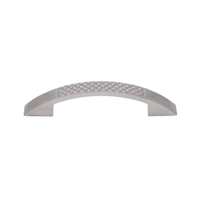 JVJ Hardware - Vintage Collection Satin Nickel Finish Pull 96 mm c/c (5-1/8'' OA) Crisscross Pull, Composition Zamac - Satin Nickel