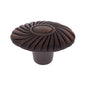 JVJ Hardware - Vintage Collection Old World Bronze Finish Oval Knob 1-9/16'', Composition Zamac - Old World Bronze