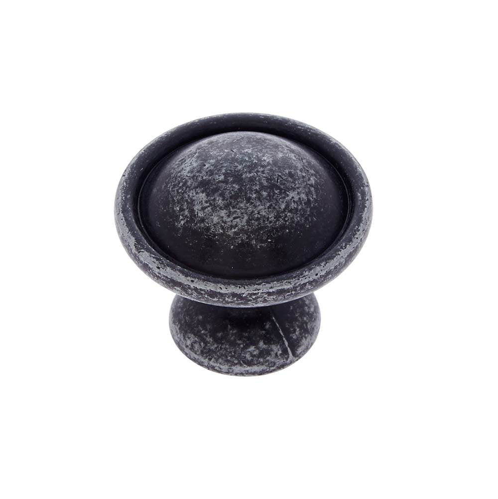 JVJ Hardware - Lone Star Collection Iron Finish Knob 1-1/4'', Composition Zamac - Iron