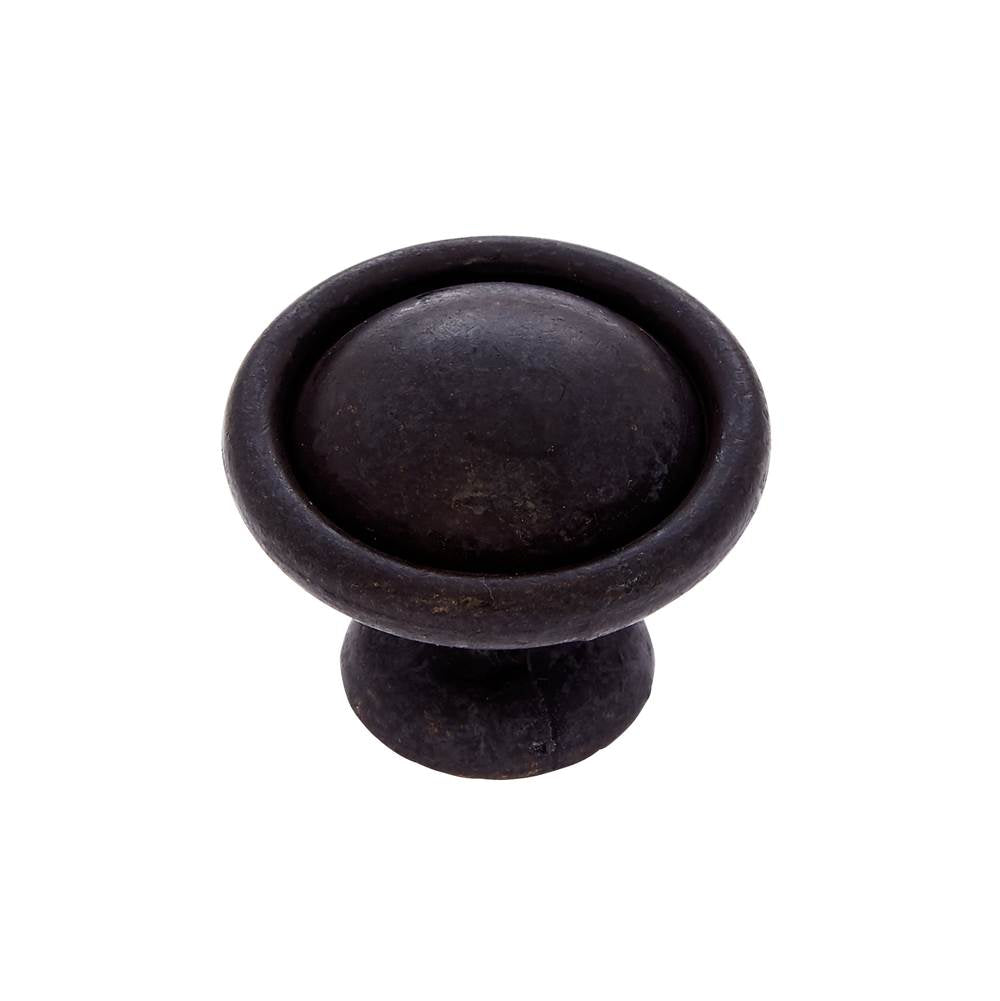 JVJ Hardware - Lone Star Collection Rust Finish Knob 1-1/4'', Composition Zamac - Rust