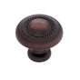 JVJ Hardware - Vintage Collection Old World Bronze Finish 1-1/4'' Rope Knob, Composition Zamac - Old World Bronze