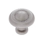 JVJ Hardware - Vintage Collection Satin Nickel Finish 1-1/4'' Rope Knob, Composition Zamac - Satin Nickel