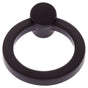 JVJ Hardware - Sterling Collection Matte Black Finish 45 mm Round Ring Pull, Composition Solid Brass - Matte Black