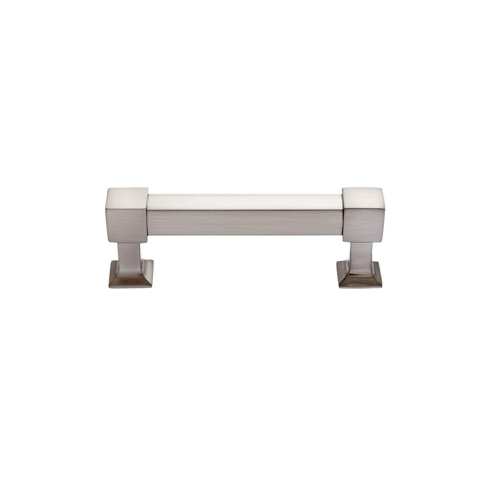 JVJ Hardware - Sterling Collection Satin Nickel Finish 4'' c/c Pull, Composition Brass - Satin Nickel