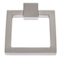 JVJ Hardware - Sterling Collection Satin Nickel Finish 80 mm Square Ring Pull, Composition Solid Brass - Satin Nickel