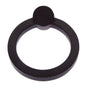 JVJ Hardware - Sterling Collection Matte Black Finish 80 mm Round Ring Pull, Composition Solid Brass - Matte Black