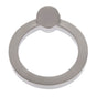 JVJ Hardware - Sterling Collection Satin Nickel Finish 80 mm Round Ring Pull, Solid Brass - Satin Nickel